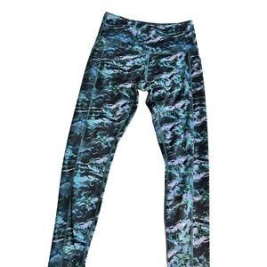 🤯4/$15 LegEnd Active Leggings Medium Blue Green Black Abstract Print High Waist